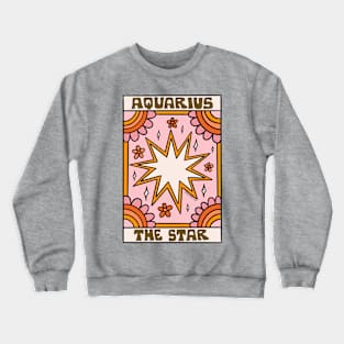 Aquarius Tarot Card Crewneck Sweatshirt